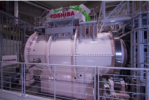 Rotating gantry of a heavy-ion radiotherapy system at the East Japan Heavy Ion Center of the Faculty of Medicine, Yamagata University