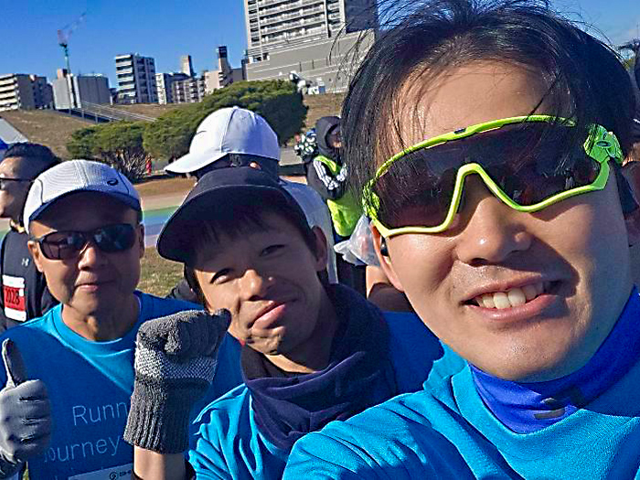 社内のマラソンサークルにて