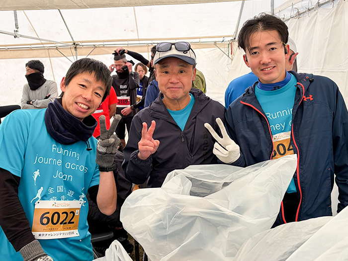 社内のマラソンサークルにて